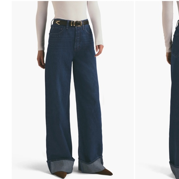 Favorite Daughter The Masha Super High Rise Wide Leg Jeans Size 26 Belmont Wash - Picture 1 of 15